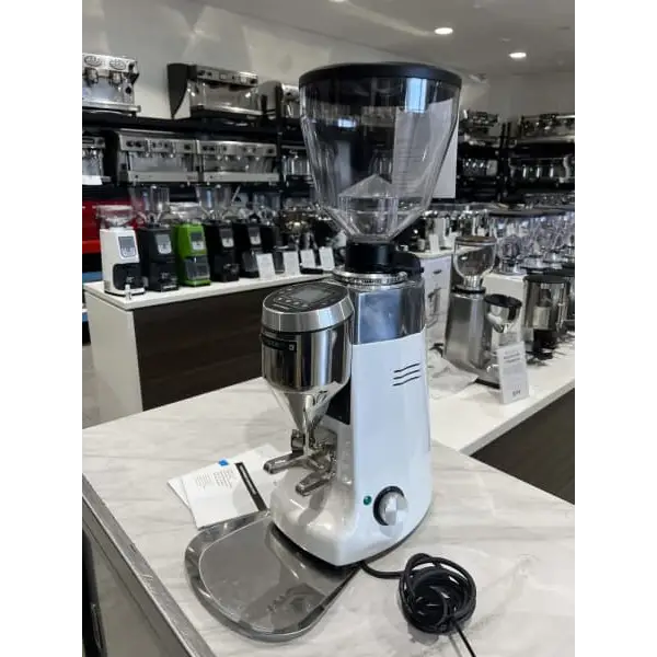 Demo Display Mazzer Kony S White Commercial Coffee Grinder