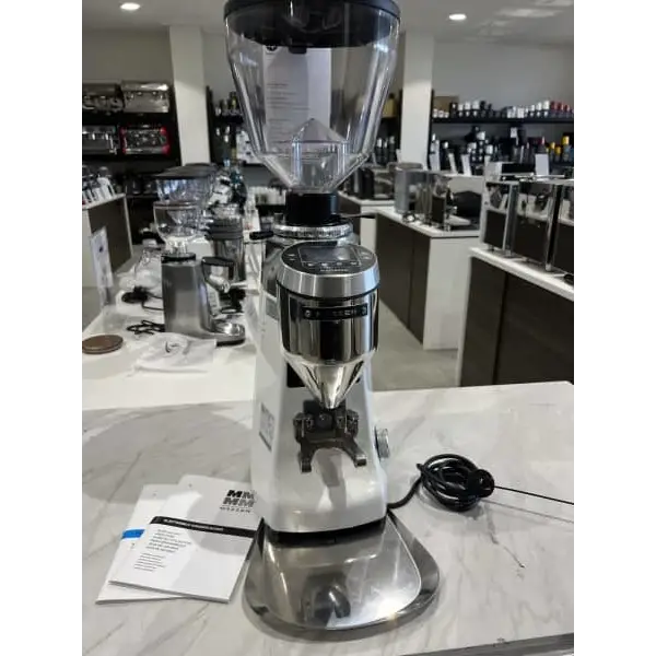 Demo Display Mazzer Kony S White Commercial Coffee Grinder