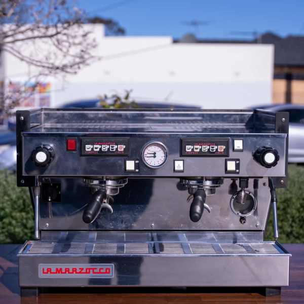 Pre Owned Custom 2 Group La Marzocco Linea Av In Matt Black Coffee Machine