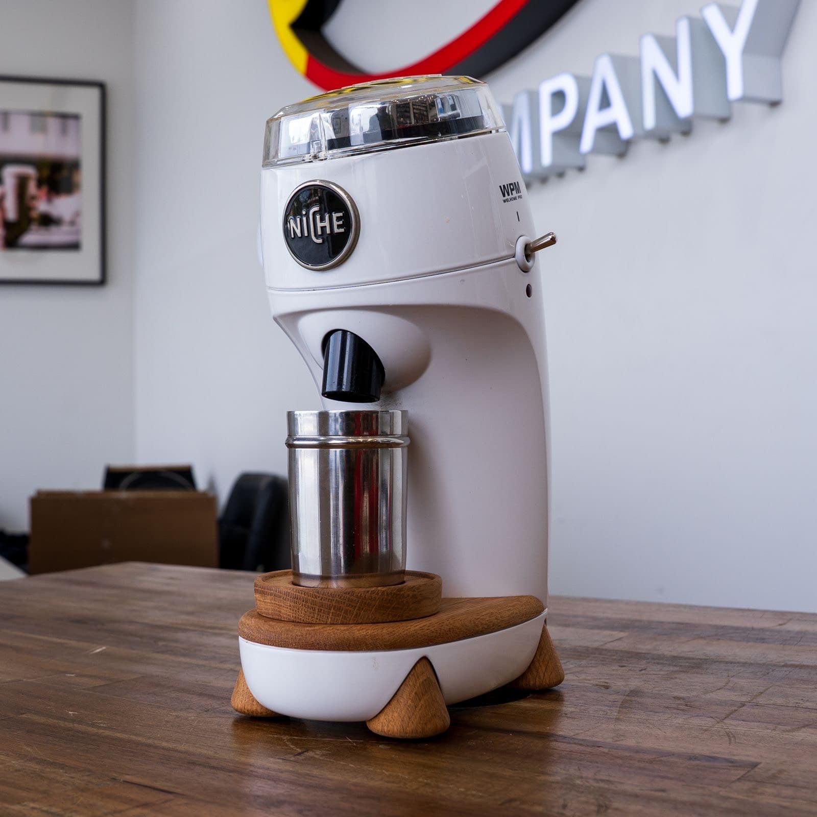 Ex Demo Niche Zero White Single Dose Coffee Grinder