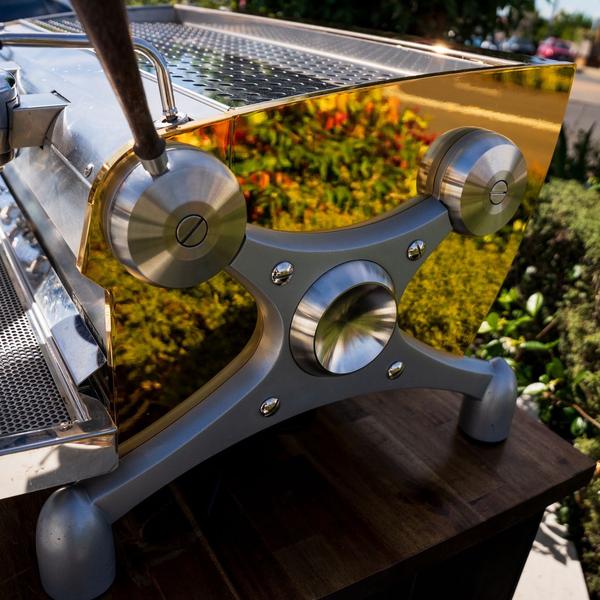 Custom Gold Plated 3 Pre Loved 3 Group Slayer Espresso Coffee Machine