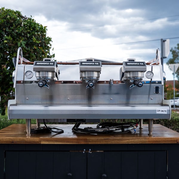 3 Group Pre Loved Custom white & bronze Synesso Coffee Machine