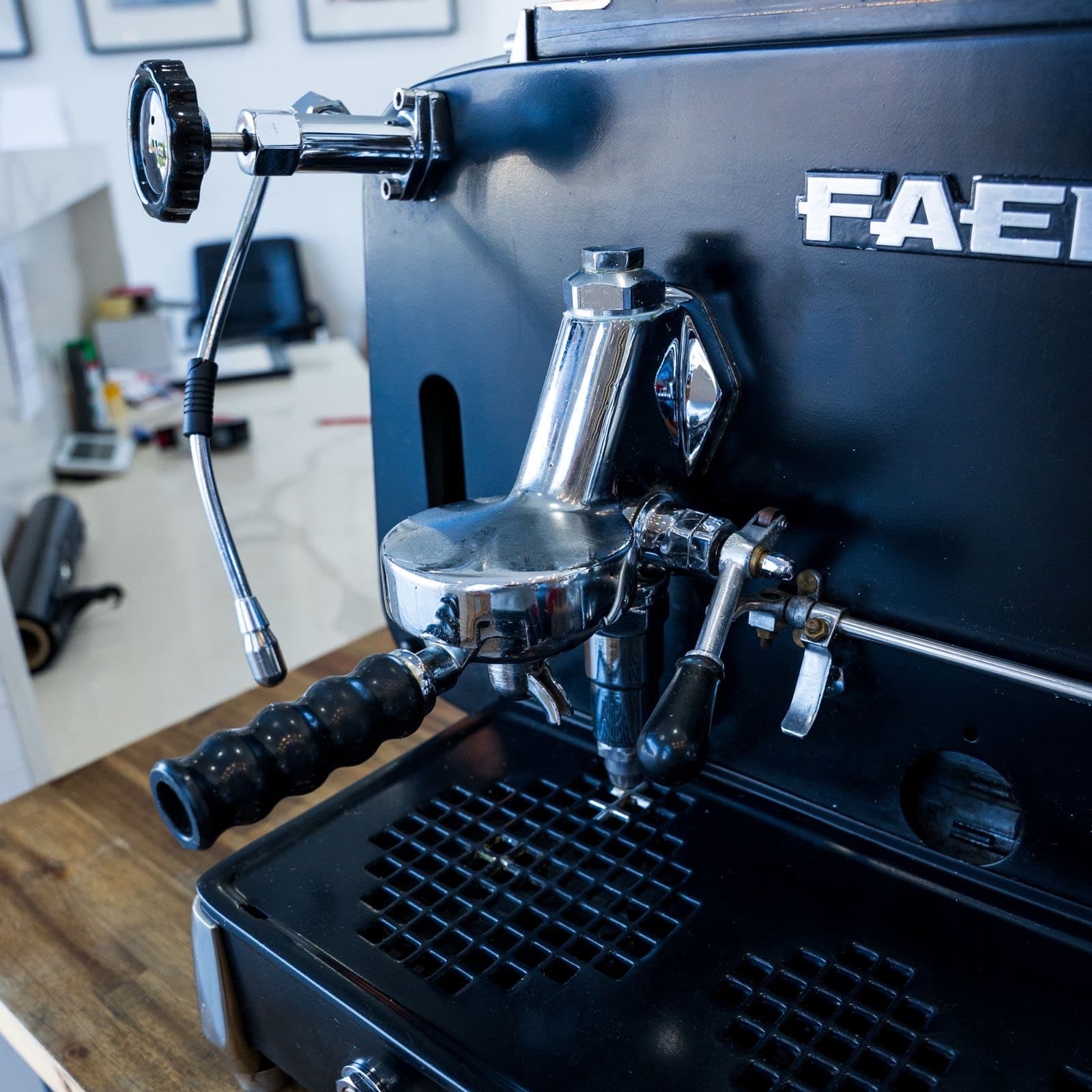 Vintage 1964 Faema E61 Black Commercial Espresso Coffee Machine