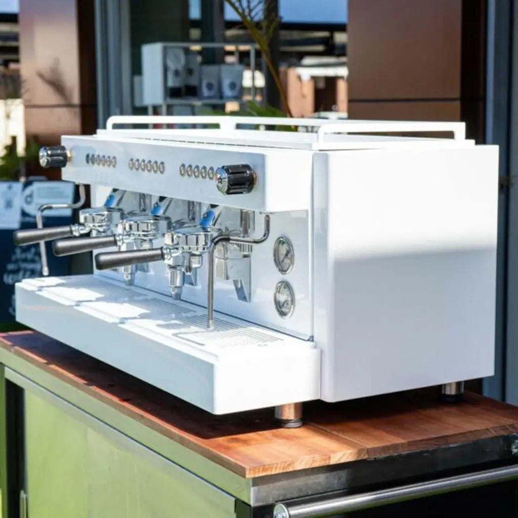 Immaculate Custom 3 Group Rocket Commercial Coffee Machine