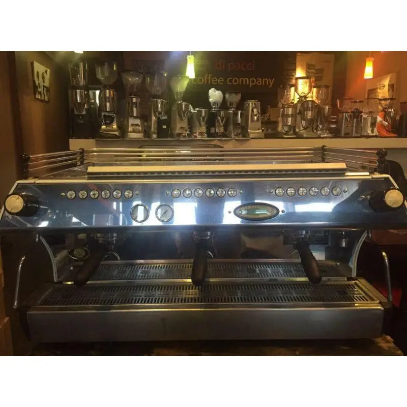 La Marzocco Used 3 Group La Marzocco FB80 In Pearl White