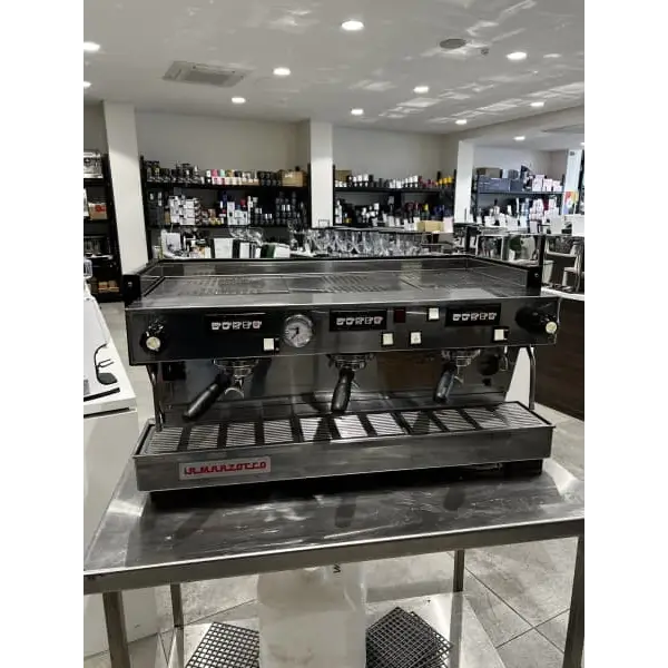 Late Model 3 Group La Marzocco Linea Black Commercial Coffee