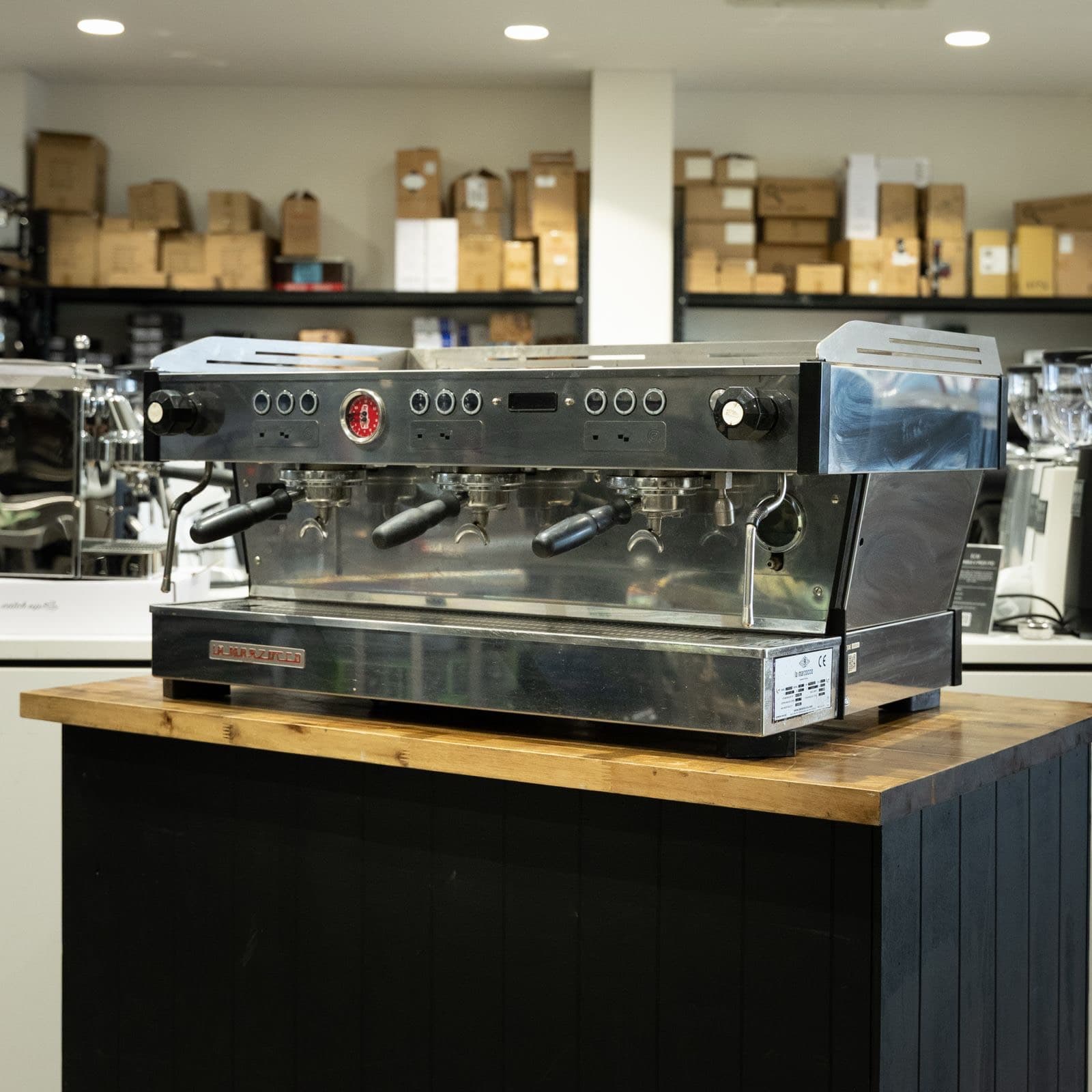 Pre Loved 3 Group La Marzocco PB Chrome Commercial Coffee Machine