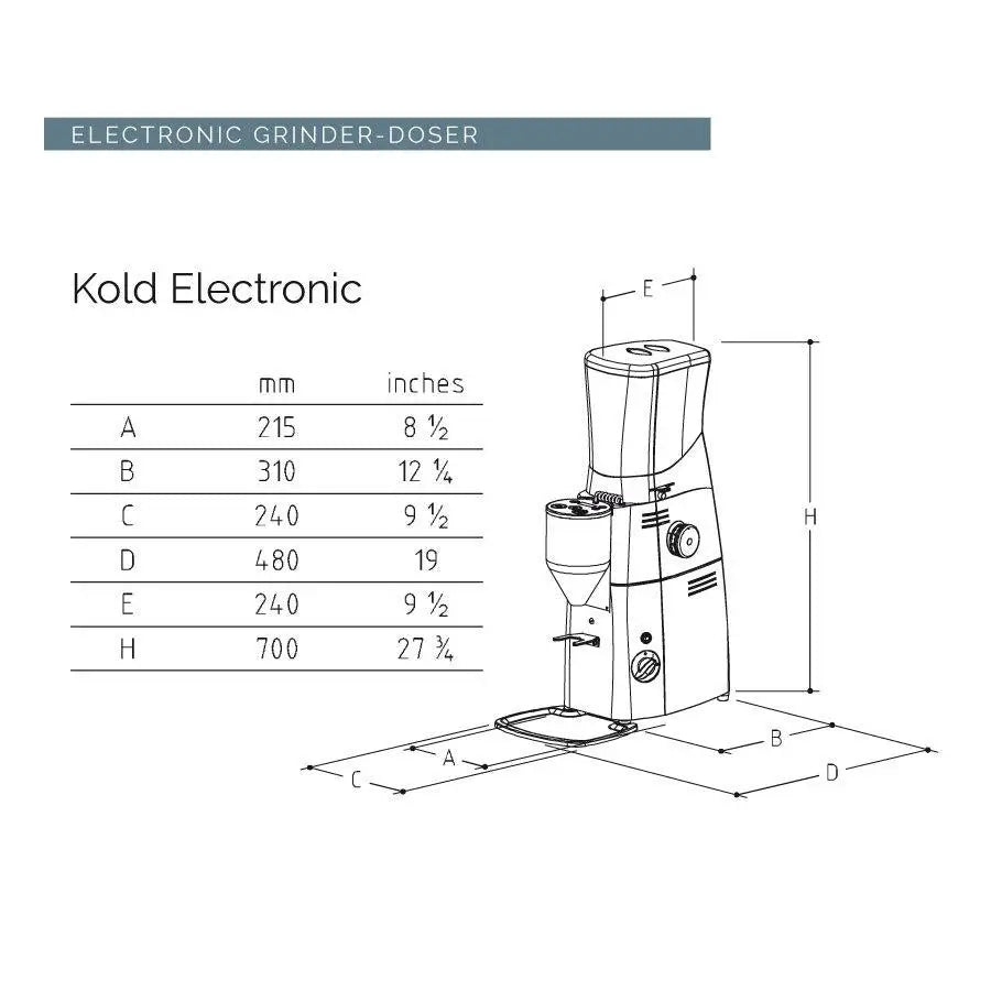 Mazzer Kold Electronic - ALL