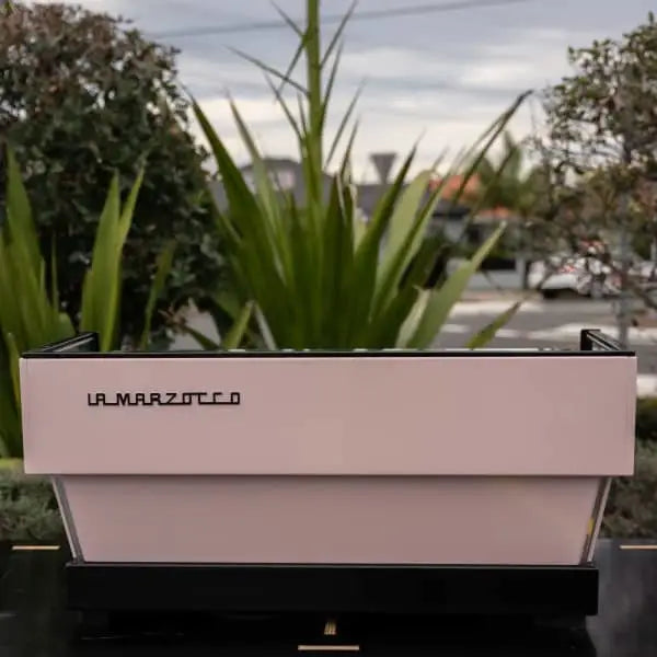 Pale Pink La Marzocco Linea With Shot Timers Commercial