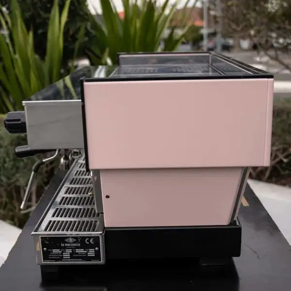 Pale Pink La Marzocco Linea With Shot Timers Commercial