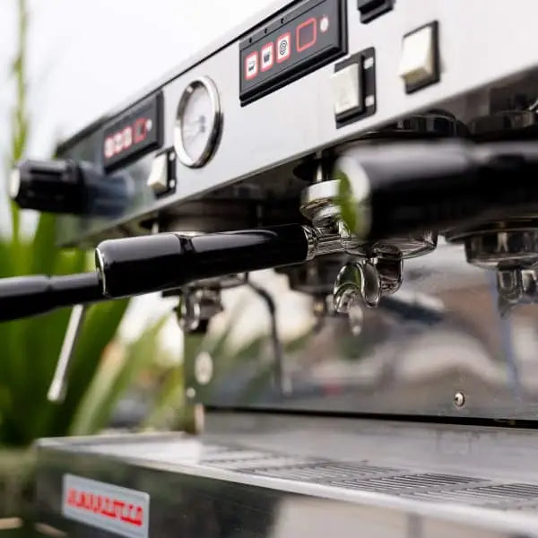 Pale Pink La Marzocco Linea With Shot Timers Commercial