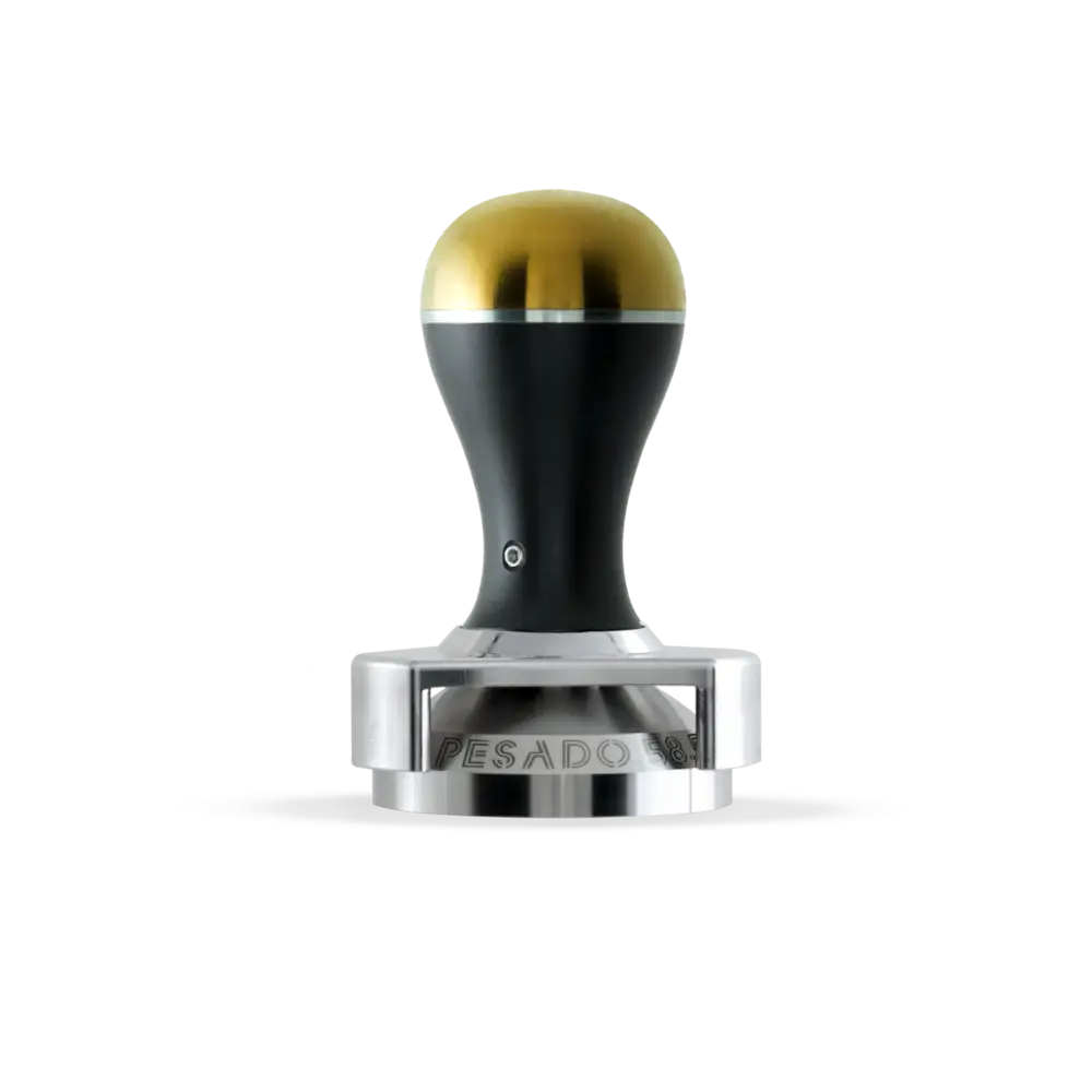 Pesado Pesado Tamper Black & Gold (With Depth Adjuster) -