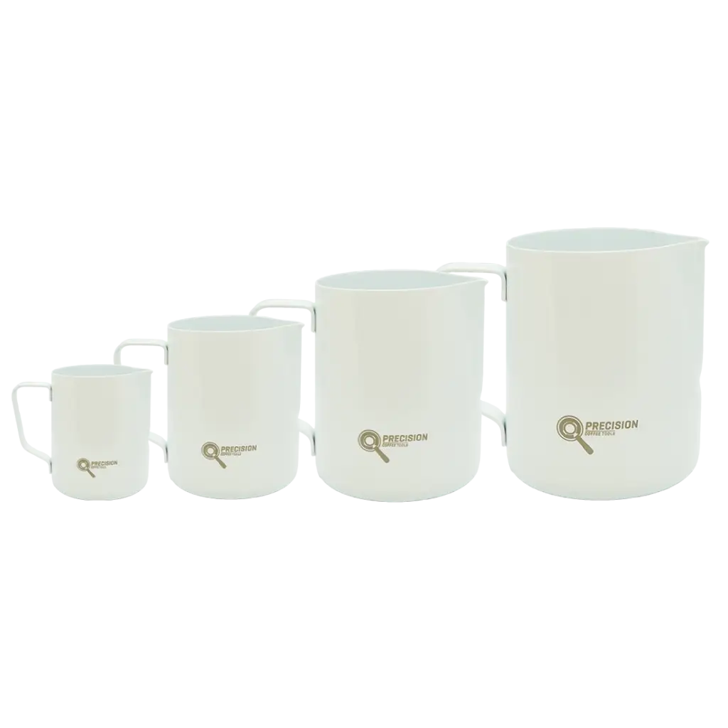 Precision Milk Pitcher 4 Pack Bundle - Matte White