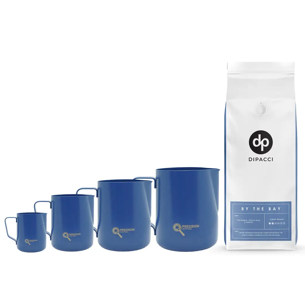 Precision Milk Pitcher 4 Pack Bundle w/ FREE 1kg Coffee -