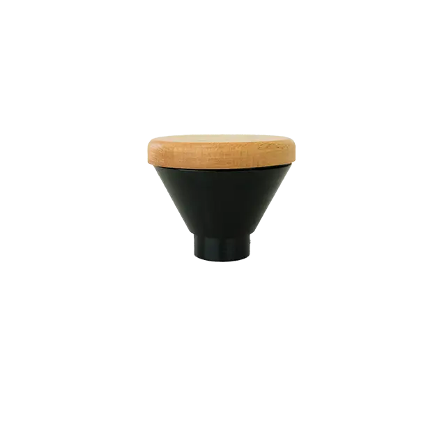 Precision Single Dose Hopper in Maple Wood - Black - Coffee