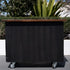 Provincial Coffee Cart (Black & Dark Wood)