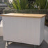 Provincial Coffee Cart (White & Light Wood)