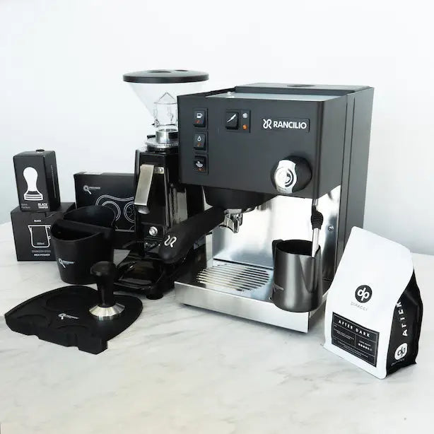 Rancilio Silvia Black V6 & Precision GSP Black Grinder