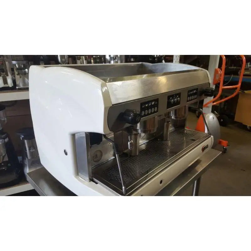 Re-furbished 2 Group Wega Polaris In White Commercial Coffee