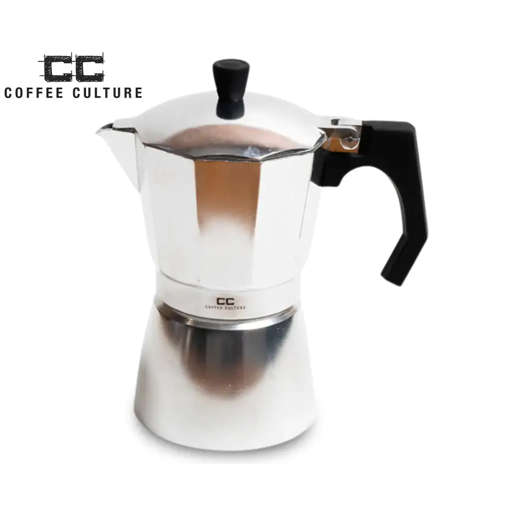 Stove Top Coffee Culture 9 Cup - Silver