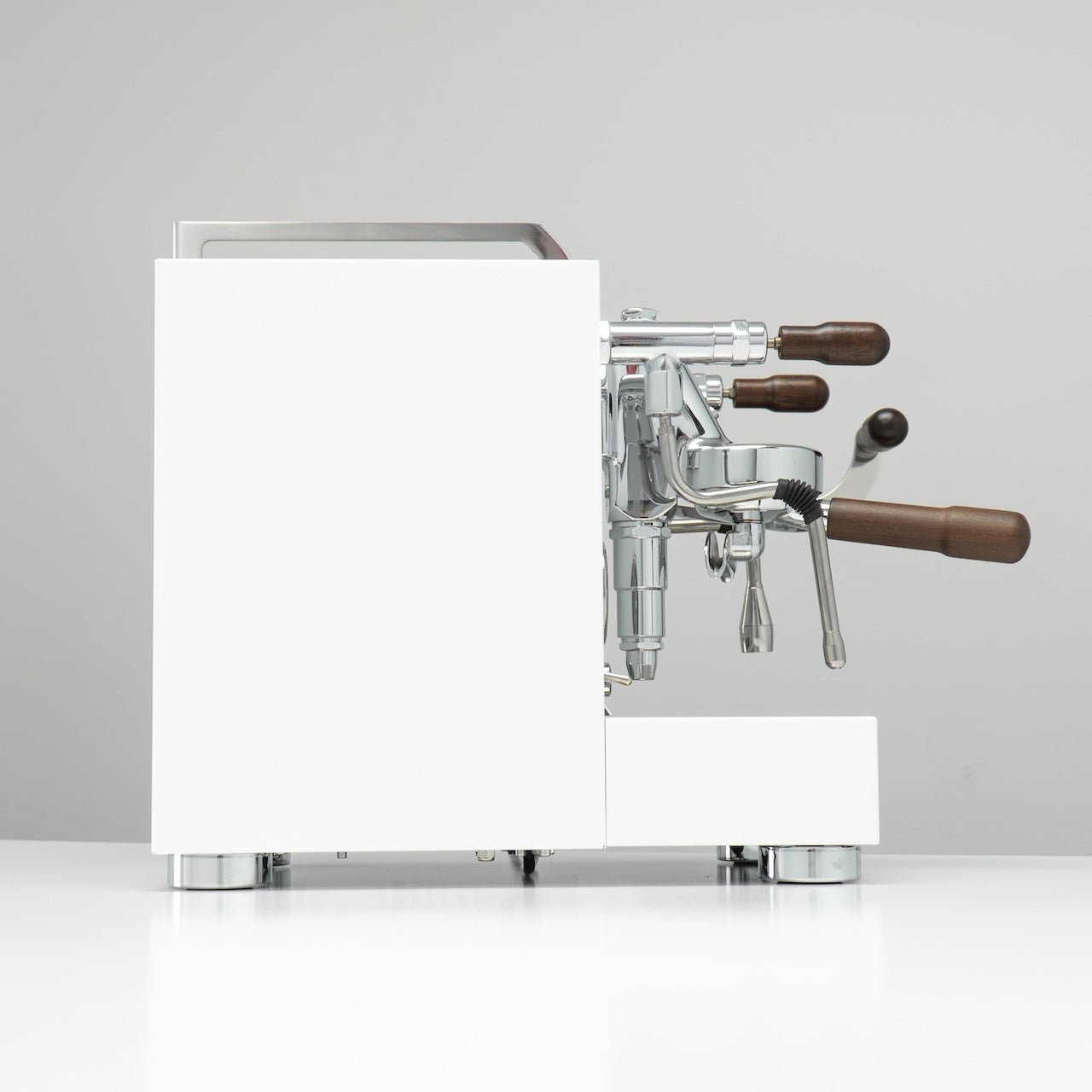 Torre Luigino TSP MT White with Wood and Joystick Coffee Machine - Australia - Di Pacci