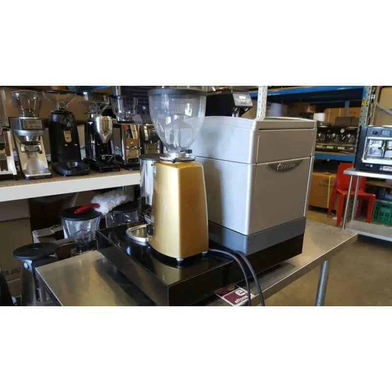 Used Faema E98 S1& Mazzer Mini With Knock Box Package - ALL