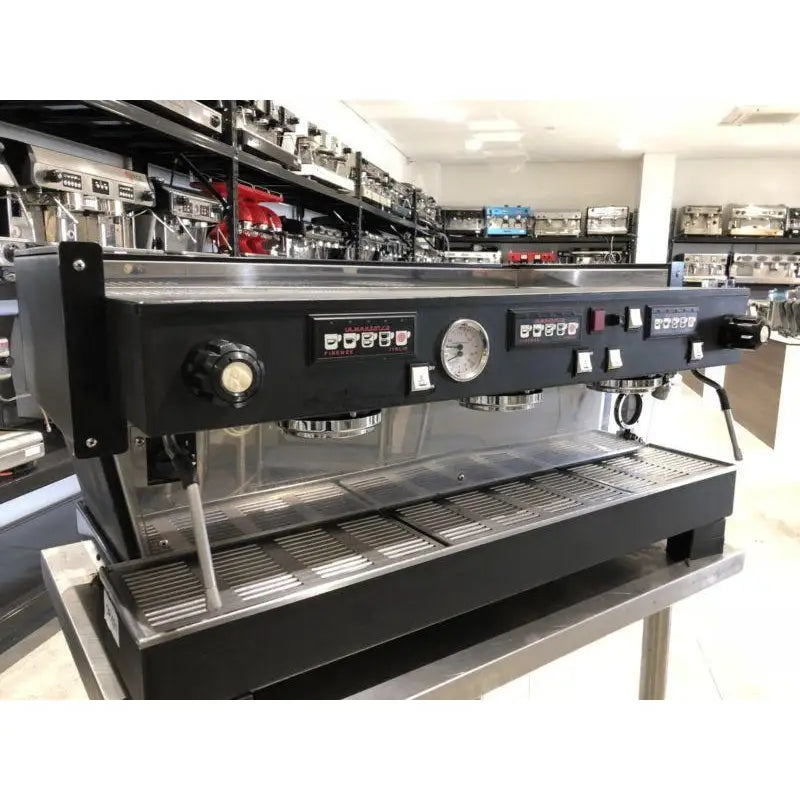 Used Matte Black 3 Group La Marzocco Linea Commercial Coffee