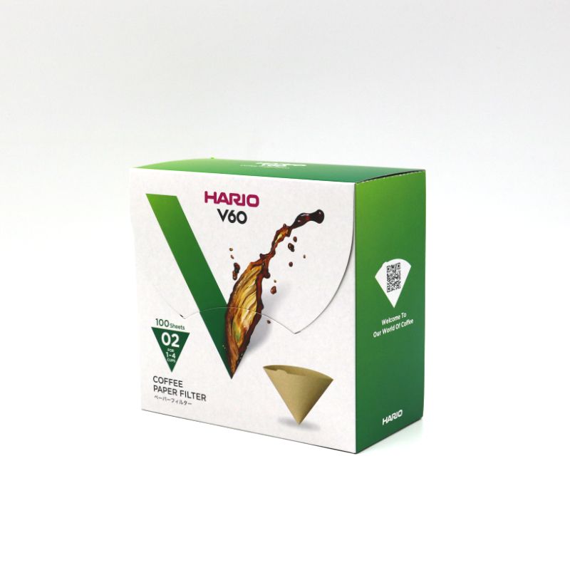 Hario V60 Paper Filter 02 Natural - Box 100pk