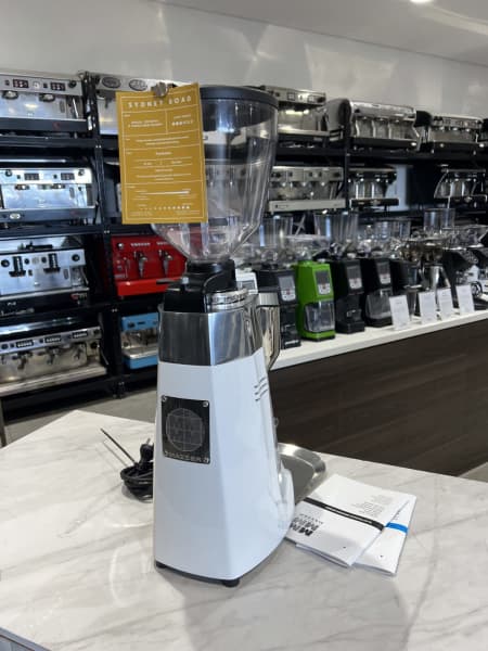 Demo Display Mazzer Kony S White Commercial Coffee Grinder