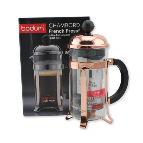 Bodum Bodum Chambord 3 Cup Press - Copper