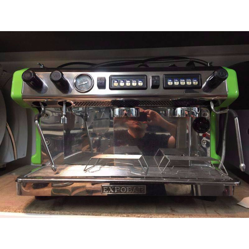 2 Group High Cup Green Expobar Ruggero Commercial Coffee Machine