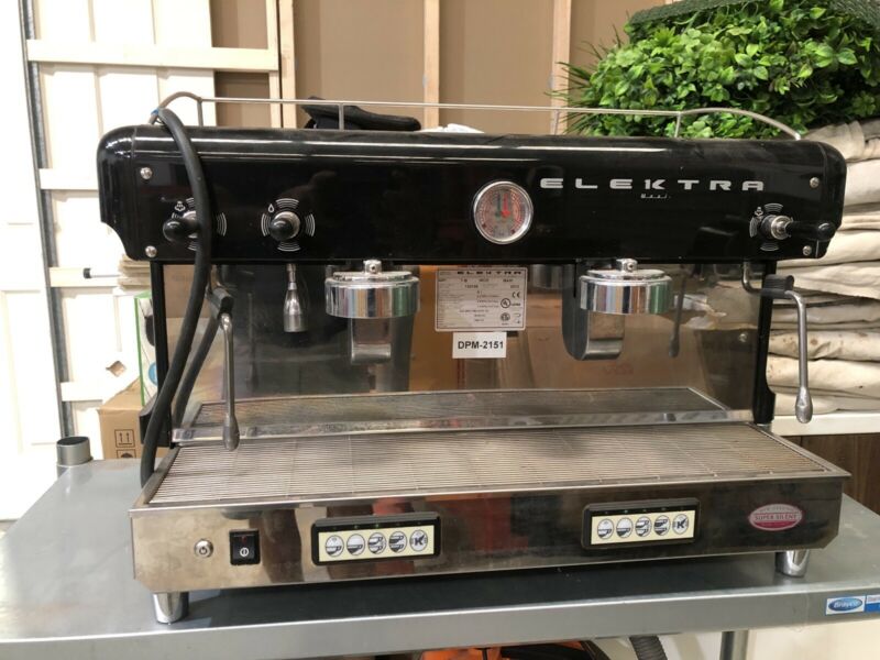 Immaculate 2 Group Elektra Maxi Commercial Coffee Machine