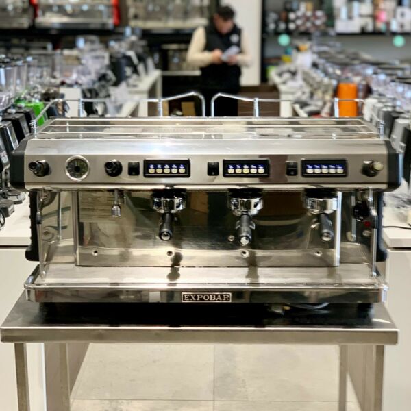 Beautiful 3 Group High Cup Expobar Ruggero Commercial Coffee Machine