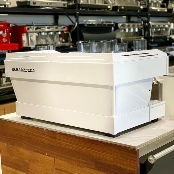 Immaculate 3 Group La Marzocco PB Coffee Machine In Custom White