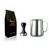 Di Pacci Coffee Tamper + 1000ml MIlk Jug + Coffee Beans Value Pack
