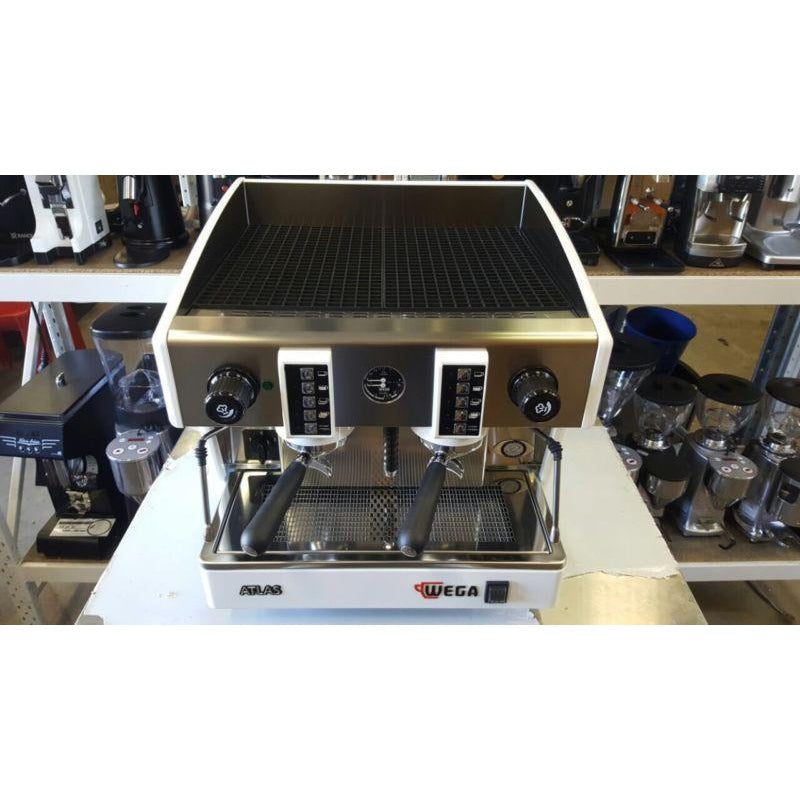 Wega Demo-New 2 Group Wega Atlas Compact Commercial Coffee Machine In White