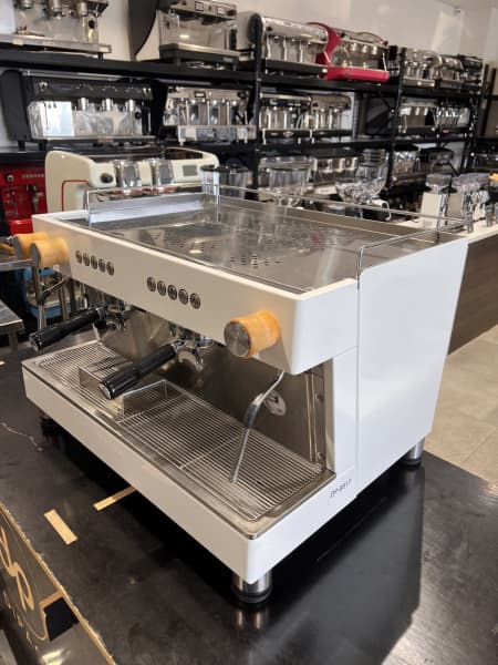 Immaculate 2 Group Ascaso Barista White Commercial Coffee Machine