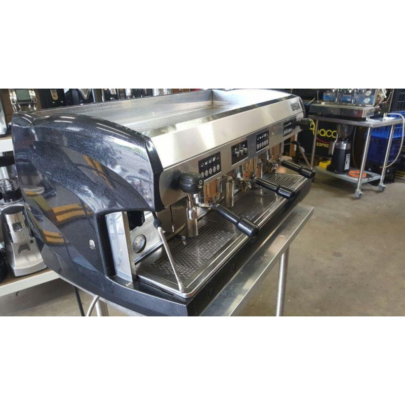 Black workhorse 3 Group Wega Polaris Commercial Coffee Machine