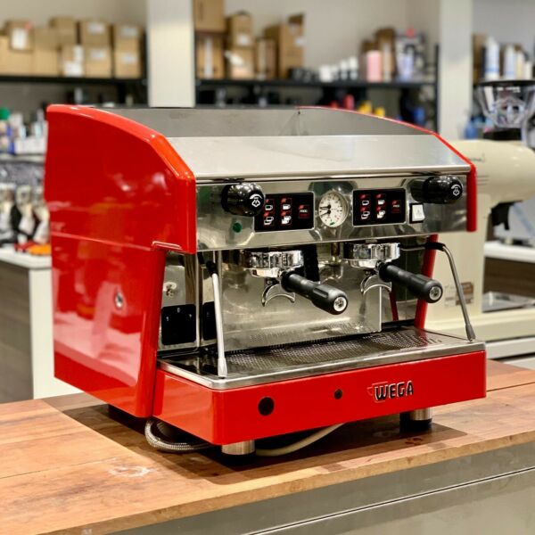 Immaculate 10 amp 2 Group Compact Wega Atlas Commercial Coffee Machine