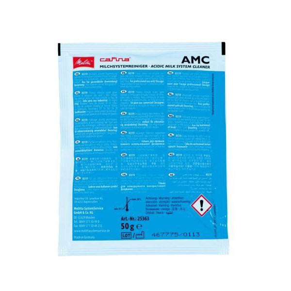 5 bags AMC Cleaner Acidic Milk System Cleaner 50g pack