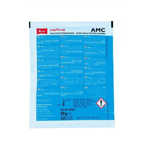 10 bags AMC Cleaner Acidic Milk System Cleaner 50g pack Each For Melitta