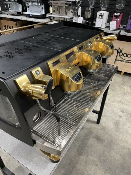 Beautiful Custom 3 Group Gravermetric Black Eagle Coffee Machine