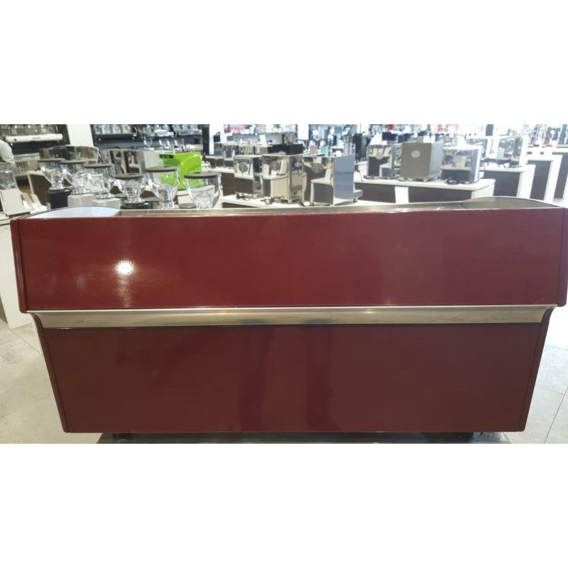 Cheap 3 Group Wega Atlas Commercial Coffee Machine in Burgundy