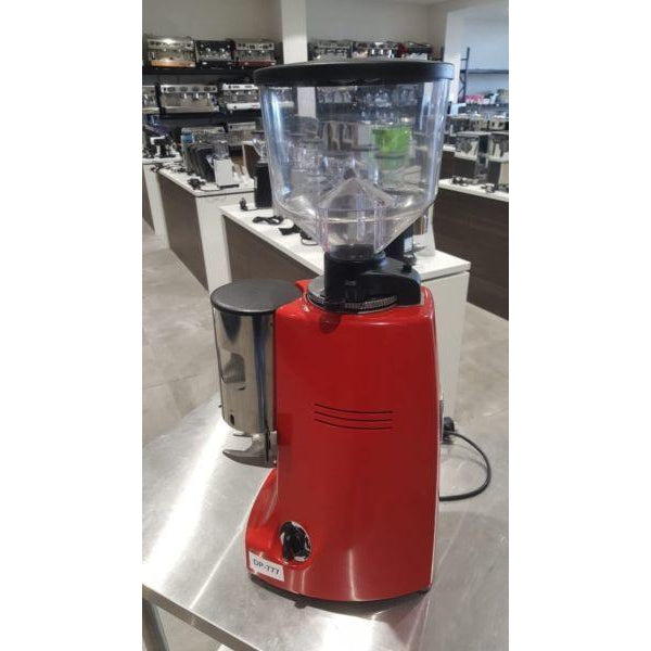 Serviced Custom RED Mazzer Robur Automatic Commercial Coffee Grinder