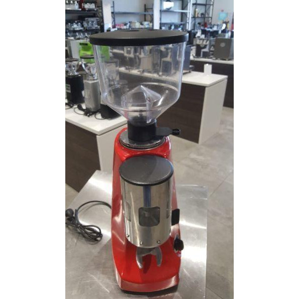 Serviced Custom RED Mazzer Robur Automatic Commercial Coffee Grinder