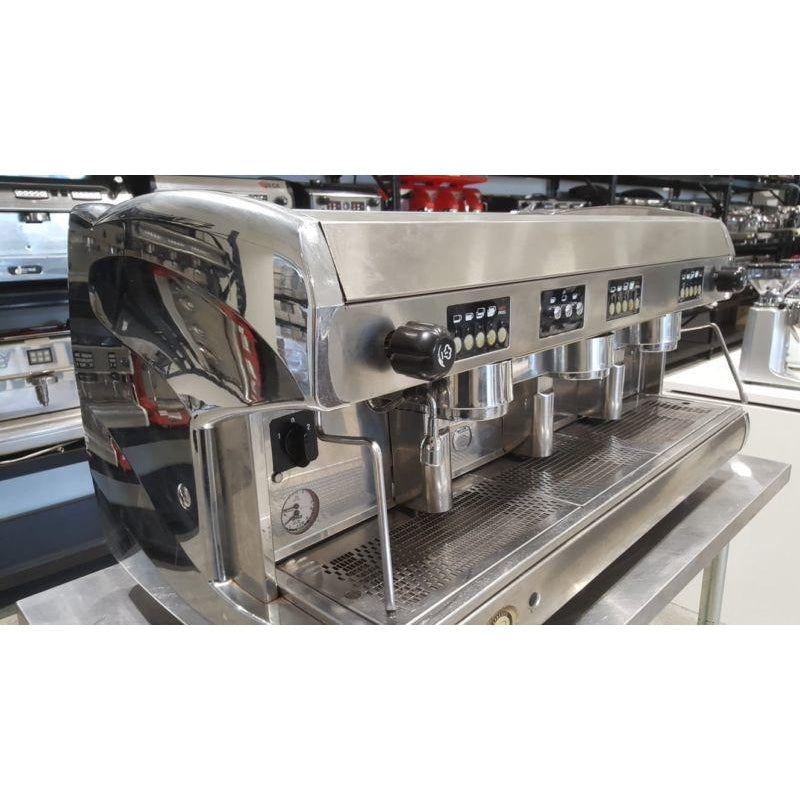 Second Hand 3 Group Chrome Wega Polaris Commercial Coffee Machine