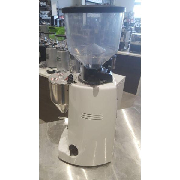 As New Mazzer Robur Electronic In White Commercial Coffee Grinder