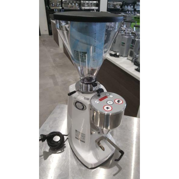 Demo Super Jolly Electronic In White Espresso Bean Coffee Grinder