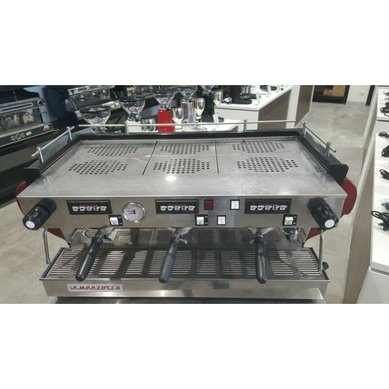 Second Hand RED 3 Group La Marzocco FB70 Commercial Coffee Machine