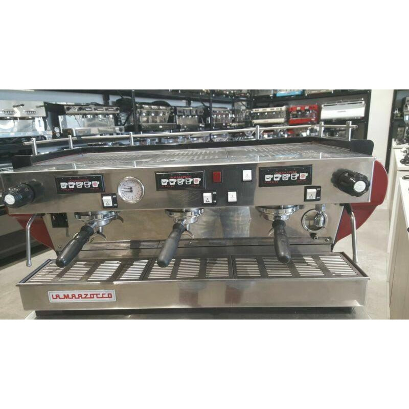 Second Hand RED 3 Group La Marzocco FB70 Commercial Coffee Machine